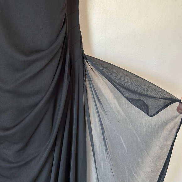 XSCAPE | FORMAL DRESS | SIZE 16W | BLACK CHIFFON - Picture 5 of 14